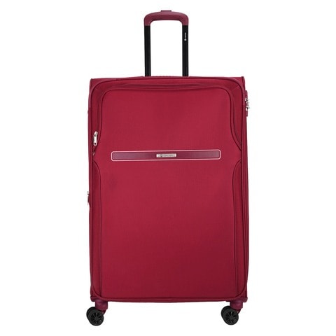 Buy Carlton Turbolite Plus 4-Wheel Soft Casing Luggage Trolley Red 81cm ...