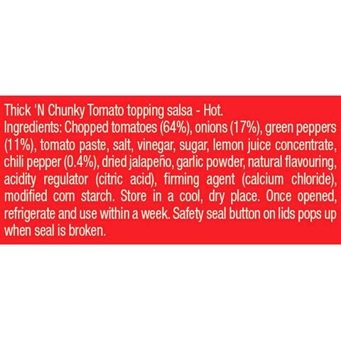 Old El Paso Thick N Chunky Hot Salsa 226g
