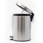 اشتري Royalford Rf5125 5L Kitchen Pedal Trash Bin, Stainless Steel Rubbish Bin With Soft Close Lid في الامارات