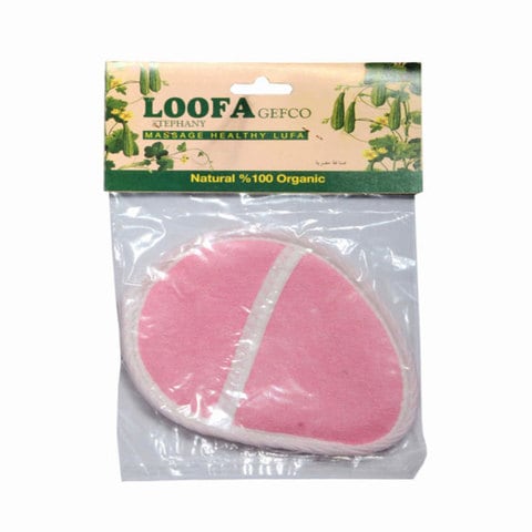 Stephany Loofa Gefco Baby Bath Leaf Pink