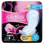 Buy Always Dreamzz pad Cotton Soft Maxi Thick  Night Long Sanitary Pads with Wings  7 Pads in UAE