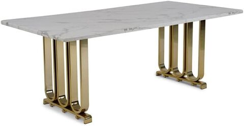 Marble white store table