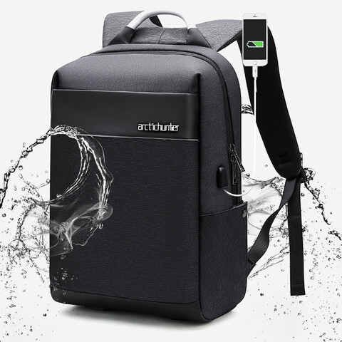 Bag with usb store charging port