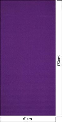 Sky Land Unisex Adult Yoga Mat Em-9306-P - Purple, L 61 X W 9 X 9 Cm