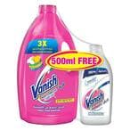 Buy Vanish pink 3 L + white 500 ml free in Saudi Arabia