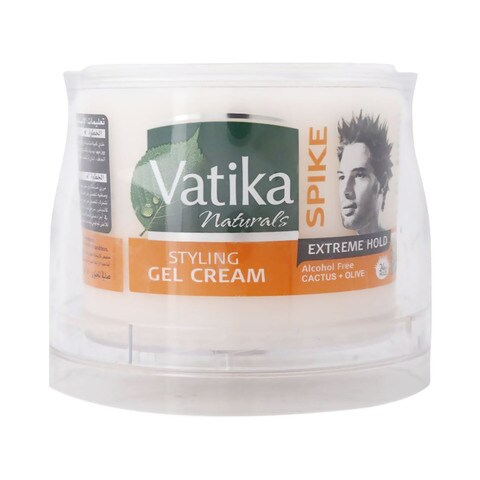 Dabur Vatika Naturals Extreme Hold Spike Up Styling Cream Gel Clear 250g