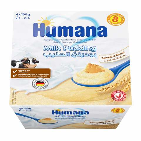Humana Milk Pudding Semolina Biscuit 100g Pack of 4