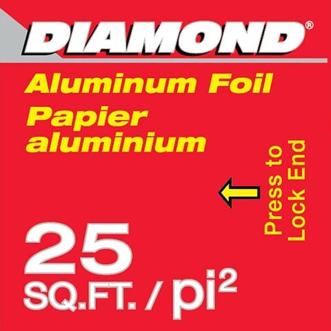 Diamond Aluminium Foil Silver 25sqft