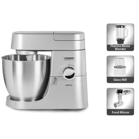 Buy Kenwood Chef XL Stand Mixer Kitchen Machine (KVL4100S). Online - Shop  Electronics & Appliances on Carrefour UAE