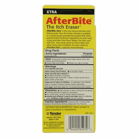 Xtra After Bite Instant Sting Relief Itch Eraser White 20g