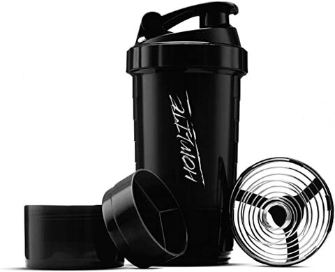 DV-Sports - Protein Shaker Bottle - Non Slip 3 Layer Twist Off 3oz