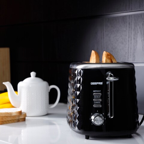 Buy Geepas 1250W Multi-Function Toaster With Egg Boiler And Poacher - 2  Slice Toaster With Mini Online in UAE - Wigme