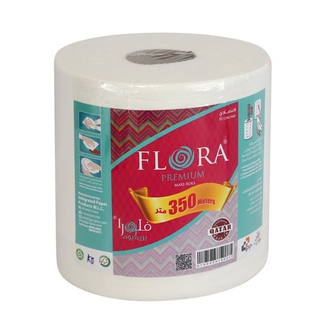 Flora Premium Maxi Roll Kitchen Tissues 350m