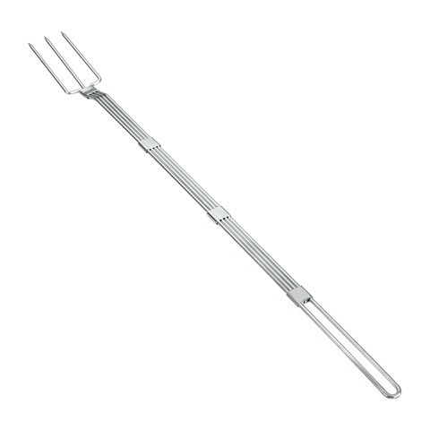 Metaltex Steel Tinned Heavy Duty Fork, 60 cm-Silver