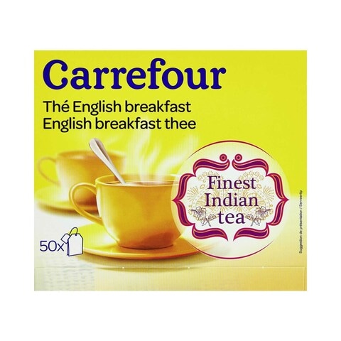 كارفور أجود أنواع شاي الفطور الإنجليزي 50 كيس