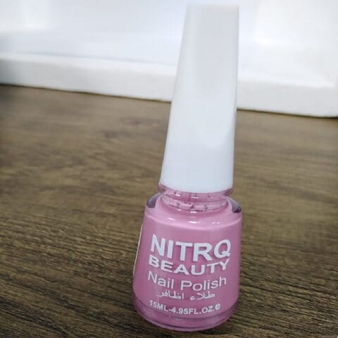 اشتري Nitrq Beauty White Tip Nail Polish Pink No 7 - طلاء أظافر بغطاء أبيض من نيترك بيوتي زهري رقم 7 في السعودية