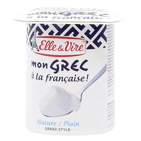 Elle And Vire Greek Style Plain Yoghurt 125g