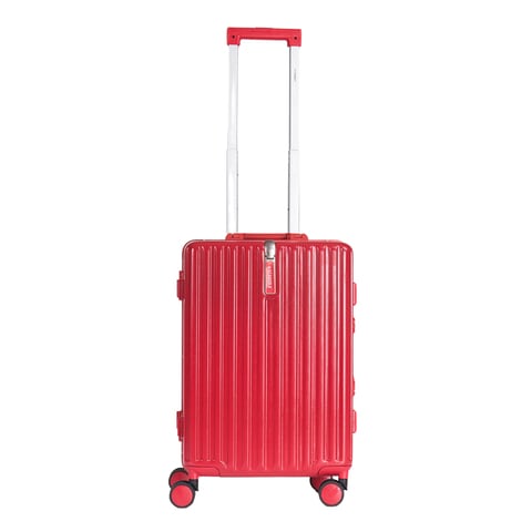 STARGOLD Luggage Bag TPC Hard Side Suitcase 360&deg; Rotational Wheels and Lockable System Travel Bag 20 inches Red