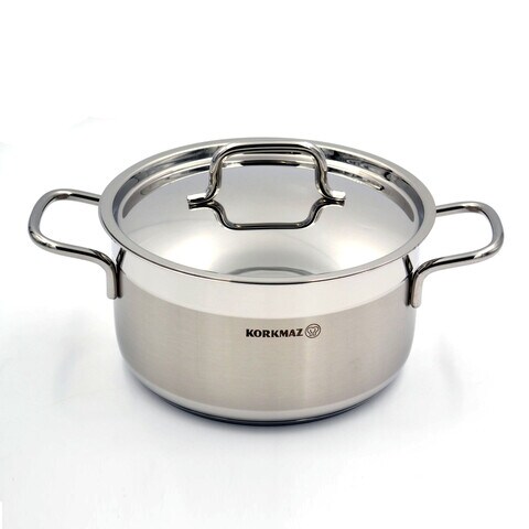 Korkmaz Alfa Stainless Steel Casserole Pot 30X15 Cm / 11.0 L