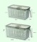 Atraux Small 2-in-1 Kitchen Storage Container With Plastic Washing Basket &amp; Strainer - Assorted Colors (4 Pcs)