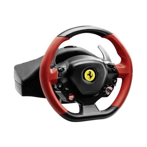 Thrustmaster Ferrari 458 Spider Steering wheel Xbox One Black incl. foot pedals (Plus Extra Supplier&#39;s Delivery Charge Outside Doha)
