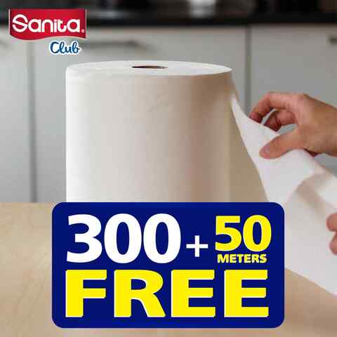 Sanita Club Maxi Kitchen Roll White 350m
