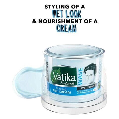 Dabur Vatika Naturals Wet Look Wave Styling Gel Cream Clear 250g