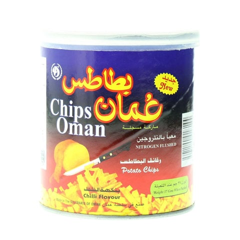 Buy Chips Oman Chilli Flavour Potato Chips 37g in UAE