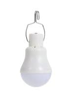 Buy Solar Powered LED Light Bulb White 6x10centimeter in UAE