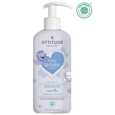 Attitude Baby Leaves Natural Body Lotion Night Almond Milk 473ml
