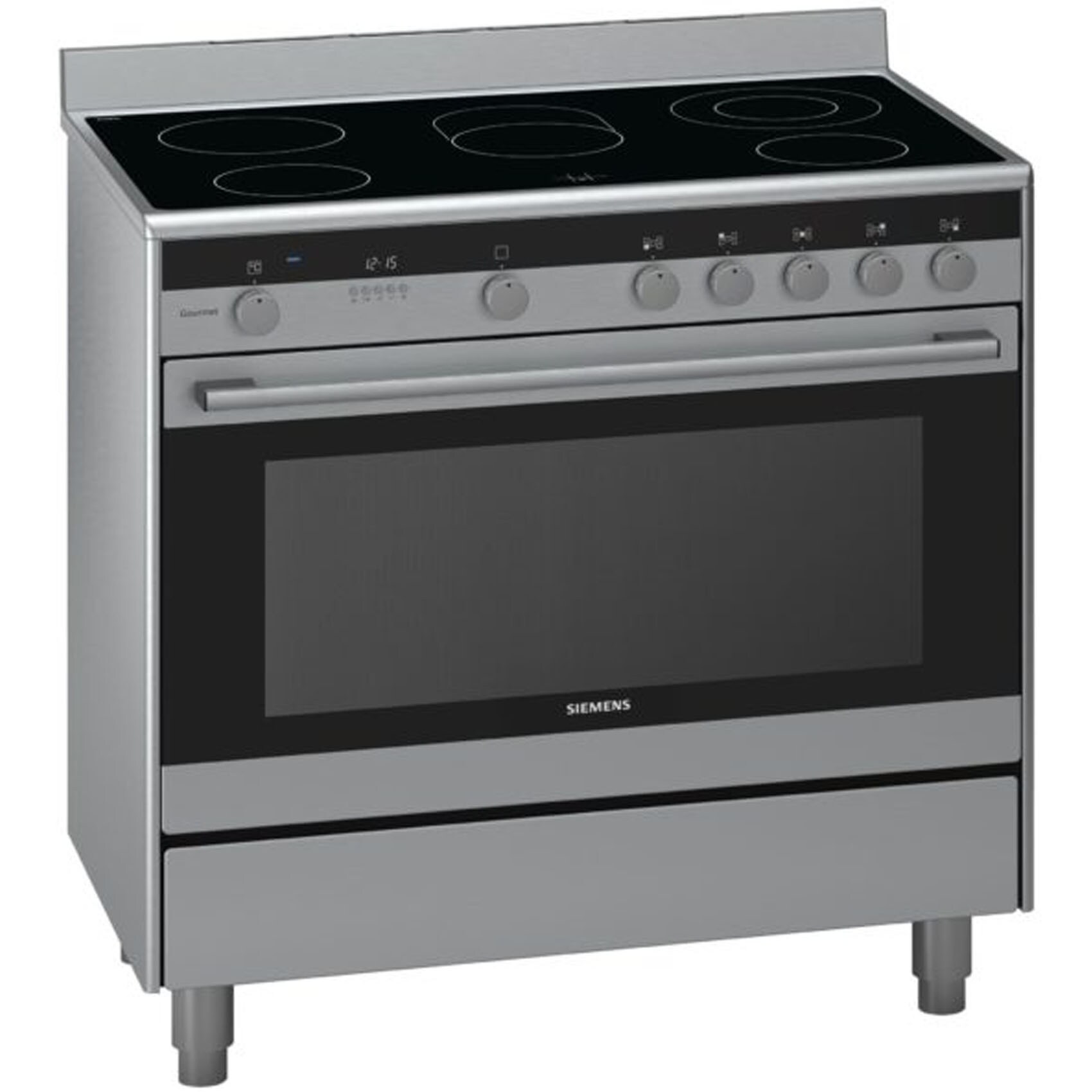 Buy Siemens 90x60 Cm 5 Burners Electric Cooker With 112l Oven Hk9k9v850m Online Shop Home Appliances On Carrefour Uae