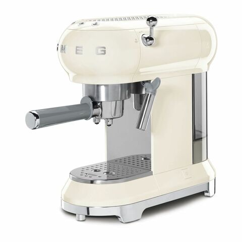 Buy Smeg 50 S Style Espresso Coffee Machine 1350w Ecf01cruk Cream Silver Online Shop Electronics Appliances On Carrefour Uae