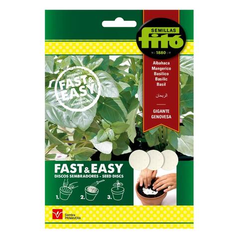 Buy Semillas Fito Fast Easy Genovesa Basil Seed Tapes Pack