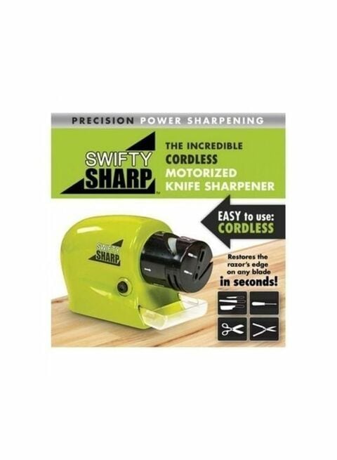 Generic Sharp Cordless Motorized Knife Sharpener Green/Black