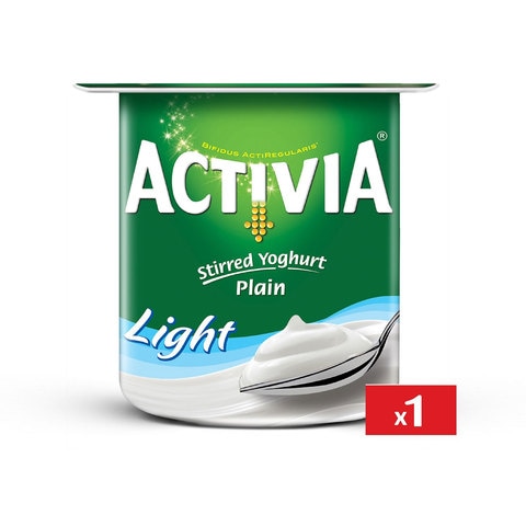 Activia Stirred Yoghurt Plain Light 125g