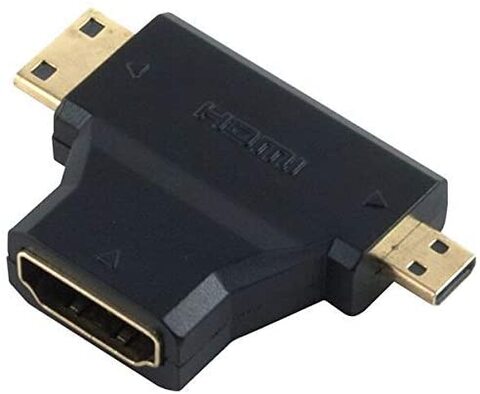 Buy 3 in 1 HDMI Female to Micro Mini HDMI Male Adapter HDMI