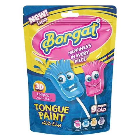 Borgat Tongue Paint Lollipop 14g x Pack of 9