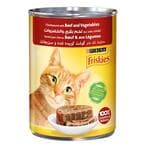 Buy Purina Friskies Beef And Vegetables Chunkpound Cat Food 400g in Kuwait