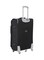 Senator Brand Softside Small Check-in Size 65 Centimeter (24 Inch) 4 Wheel Spinner Luggage Trolley in Black Color LL003-24_BLK