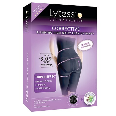 Lytess Corrective Slimming High Waist Push-Up Panty Black Size: S/M