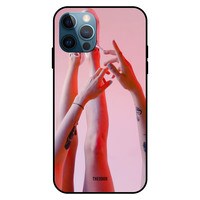 Theodor Apple iPhone 12 Pro 6.1 Inch Case Girl Hand &amp; Feet Flexible Silicone Cover