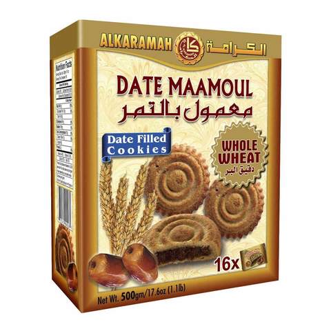 Al Karamah Whole Wheat Dates Filled Cookies 500g