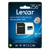Lexar High Performance microSDHC with Adapter 633x 256GB UHS-I Black/Blue