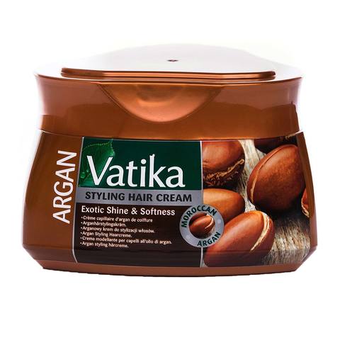 Buy Dabur Vatika Naturals Moroccan Argan Soft And Silky Hair Cream Brown  140ml Online - Shop Beauty & Personal Care on Carrefour Saudi Arabia