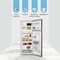 Bompani 465L No Frost Top-Mounted Refrigerator-Electronic Control-BR580SS Silver