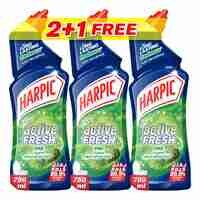 Harpic Fresh  Pine Toilet Cleaner 750ml Pack of 3