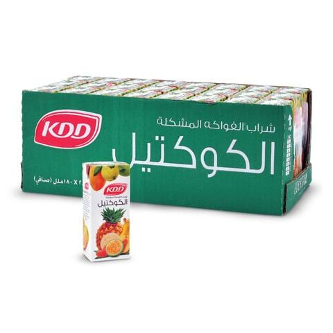 اشتري كي دي دي الكوكتيل شراب الفواكه المشكله  180 مل × 24 في السعودية