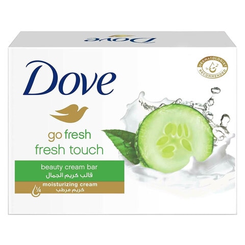 Buy Dove Go Fresh Fresh Touch Beauty Cream Bar White 125g in Saudi Arabia