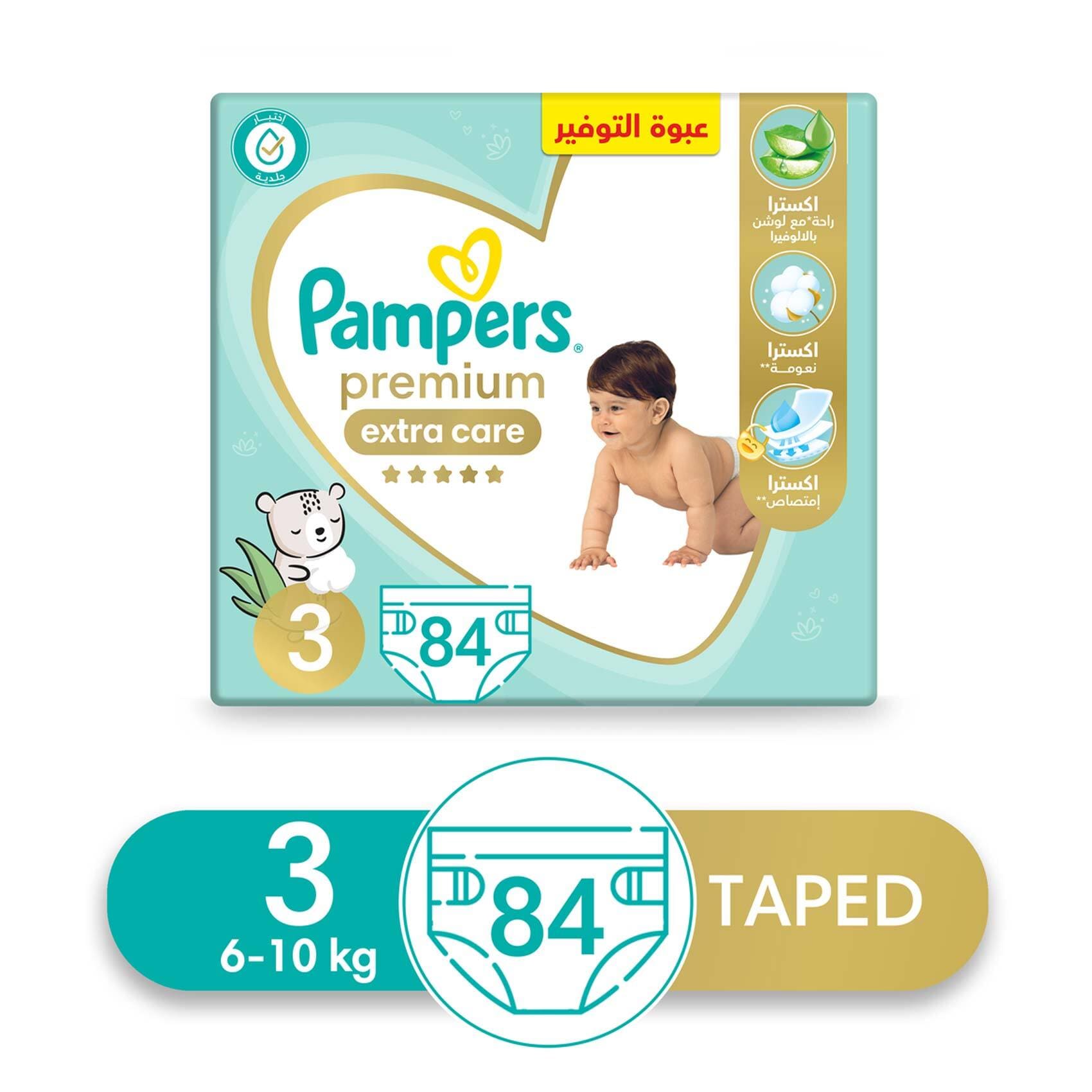 Pampers Couches Premium Protection taille 3 Midi 6-10 kg pack
