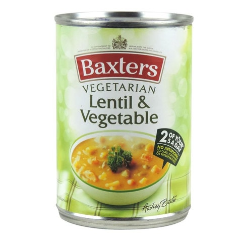 Baxters Vegetarian Lentil And Vegetable Soup 400g